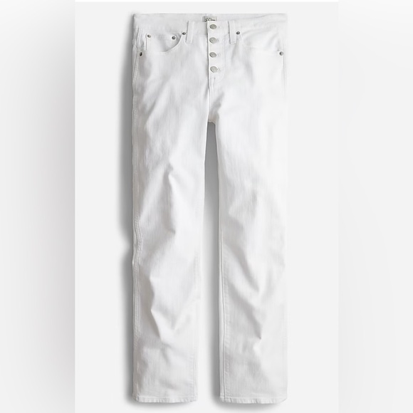 J. Crew Denim - Size 18 - J.CREW - 10" Vintage Denim Slim Straight Jean White NEW $148 msrp